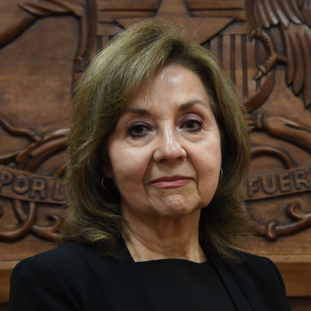 Sra. Inelie Ledda Durán Madina. Presidenta Titular del Segundo Tribunal Electoral de la Región Metropolitana